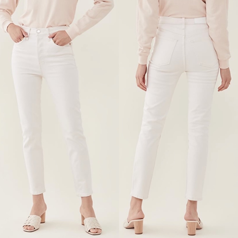 Re/Done 90s High Rise Comfort Stretch Ankle Crop Jeans